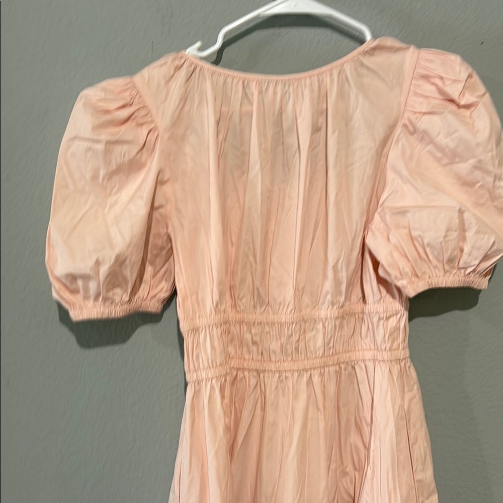 Nordstrom Peach and Pink Puff Sleeve Dress - Picture 10 of 13